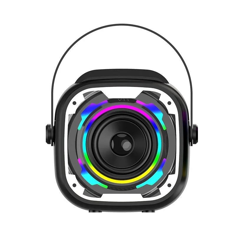 Portable wireless Bluetooth karaoke speaker with microphone in V11 colours