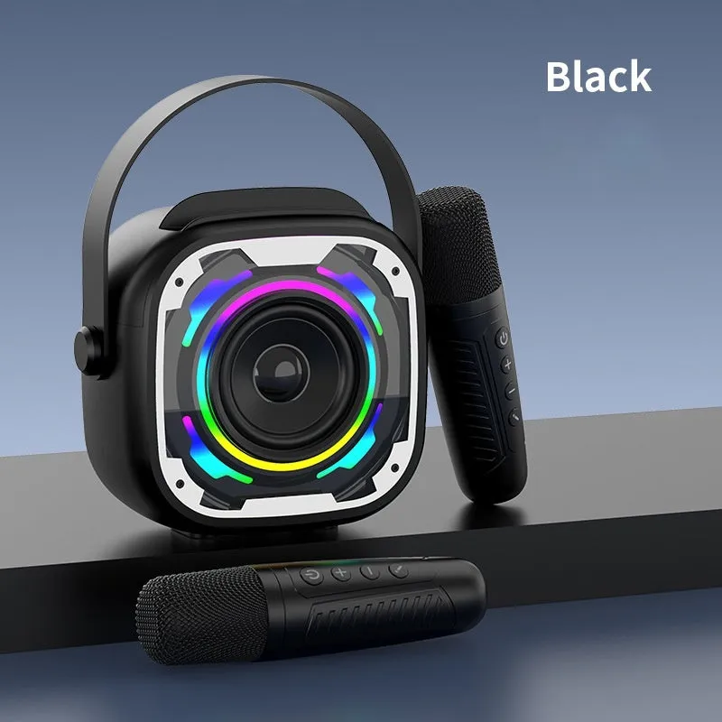 Portable wireless Bluetooth karaoke speaker with microphone in V11 colours