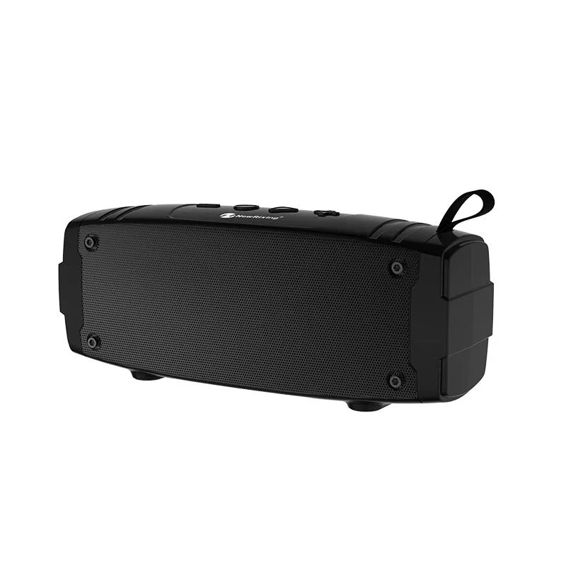 Portable Bluetooth speaker showing colour options: black, blue, camouflage, graffiti, hip hop, and red