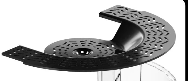 Electric fly catcher machine for indoor use in black or white with removable fly cage