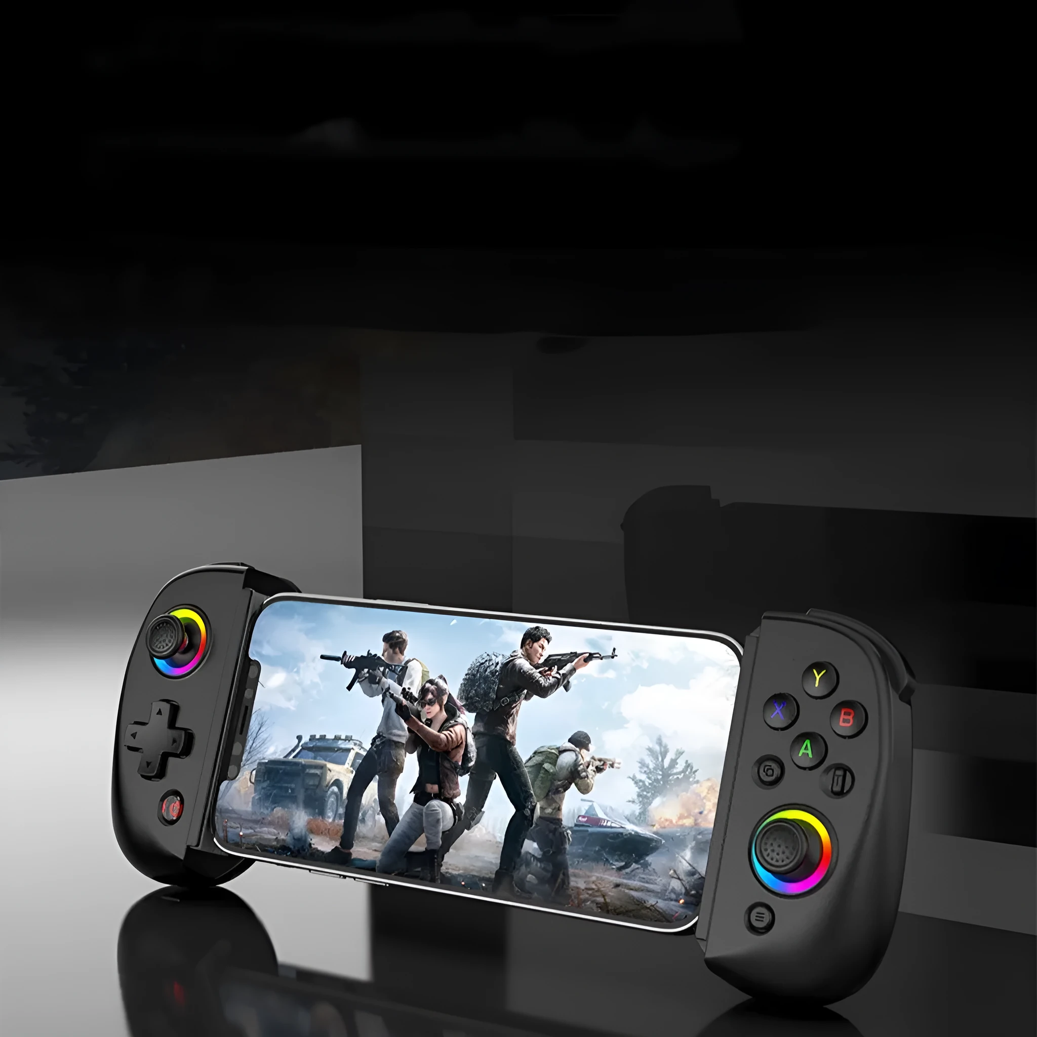 D8 Bluetooth gamepad controller with stretchable tablet holder in multiple colour options