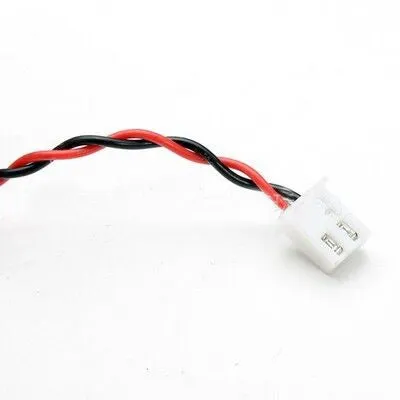 Black remote control tank model smoke box accessory with LED light on a model chassis.