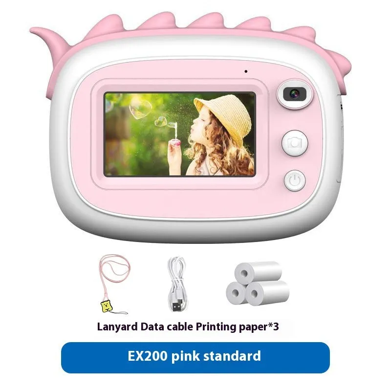 Children's handheld SLR toy camera with double lens measuring 9x5x7cm