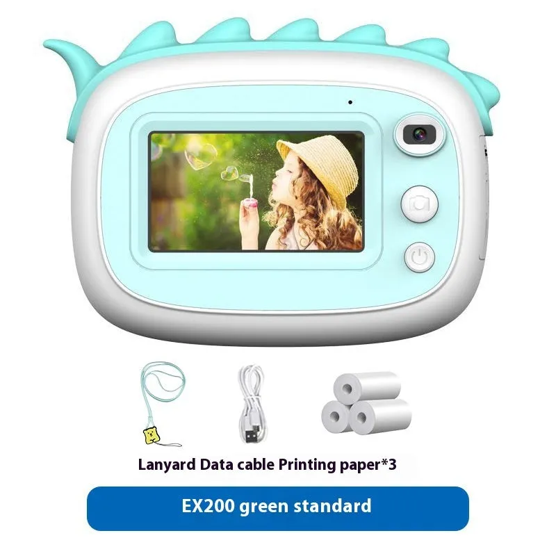 Children's handheld SLR toy camera with double lens measuring 9x5x7cm