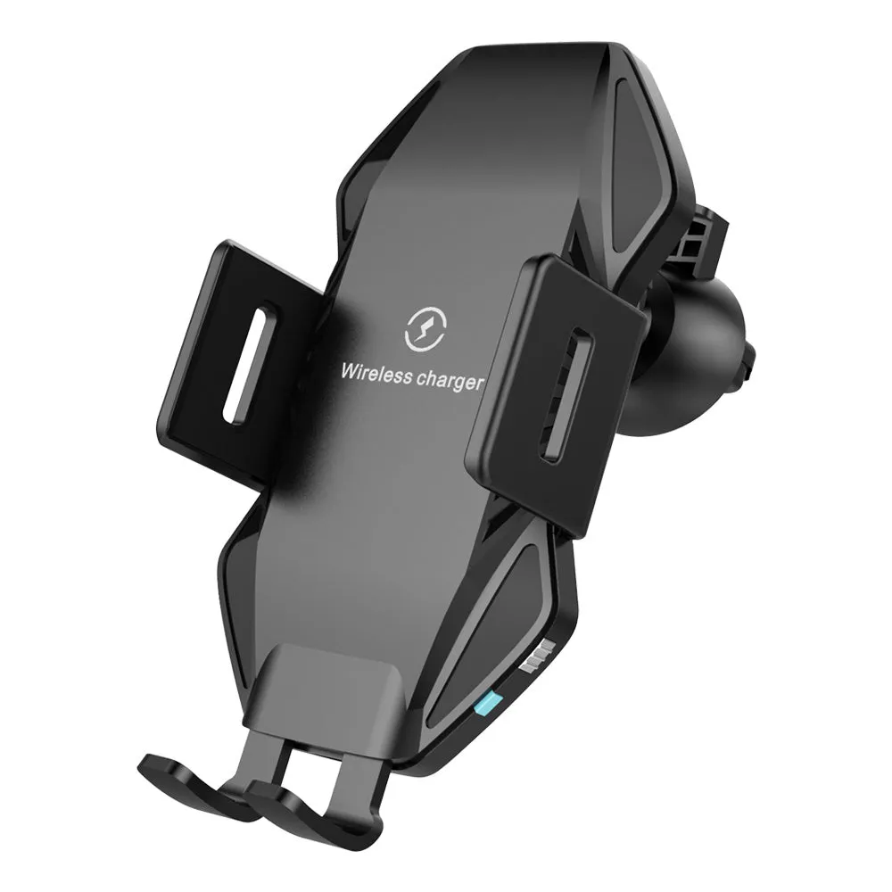 Model T3 auto-sensing car wireless charger with chuck and suction cup mounting options