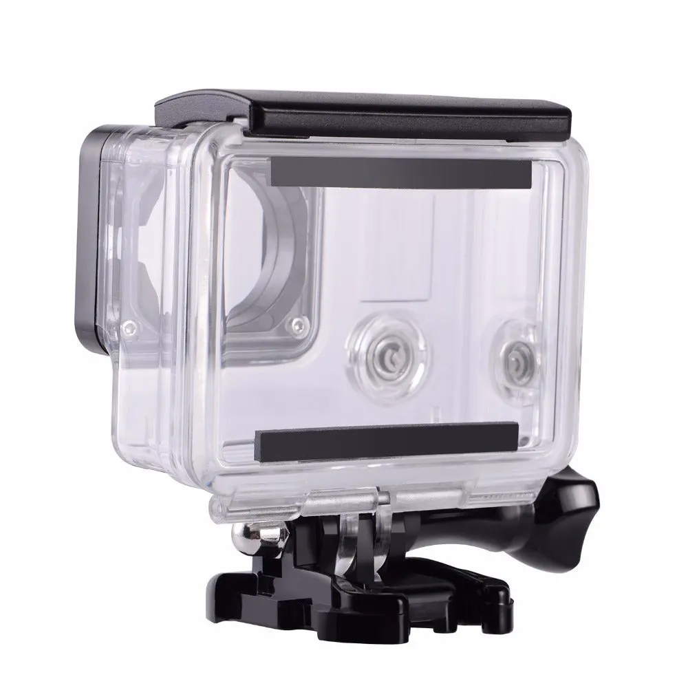 Transparent black GoPro waterproof diving housing case for Hero 4 and Hero 3+ cameras