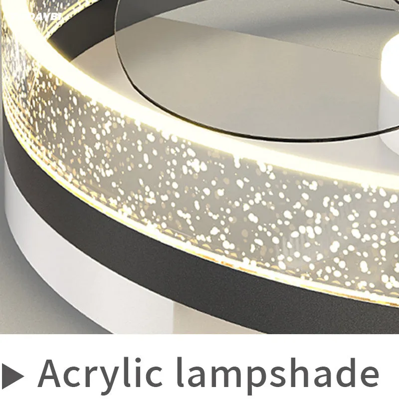 Landi simple modern Nordic style iron ceiling lamp with LED light for a children's bedroom.
