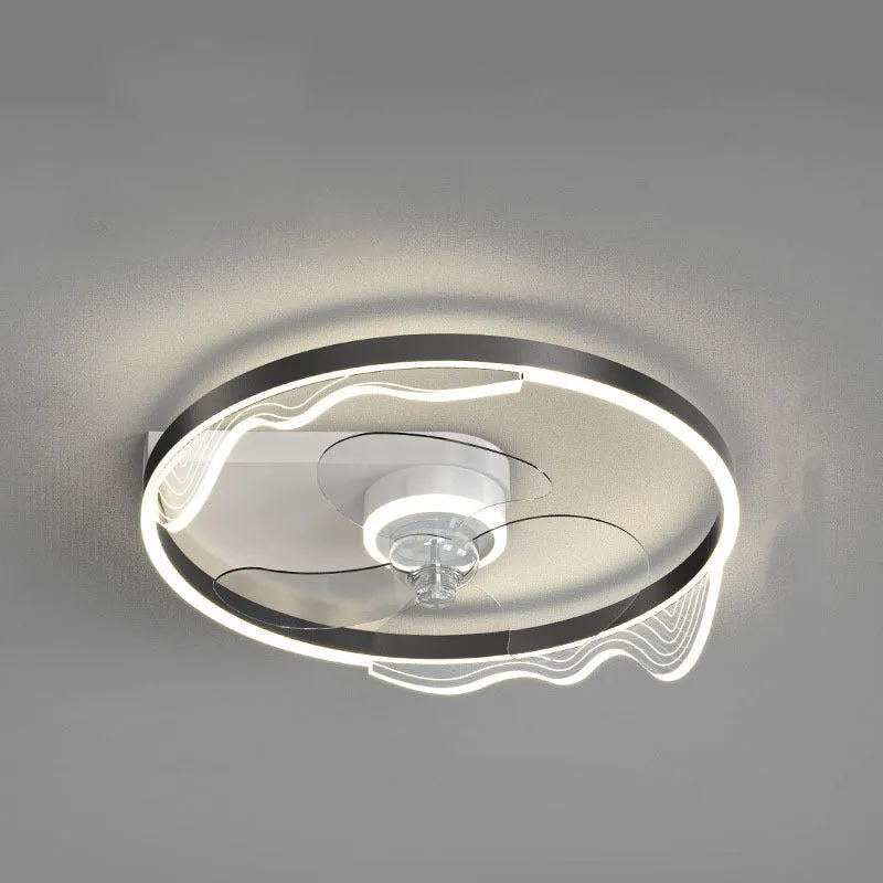 Landi simple modern Nordic style iron ceiling lamp with LED light for a children's bedroom.