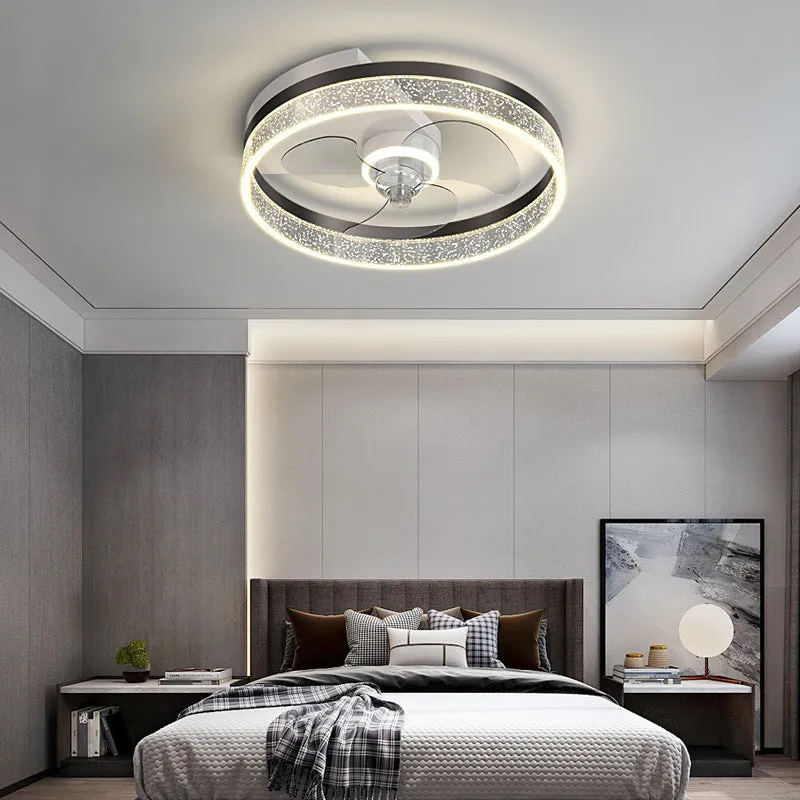 Landi simple modern Nordic style iron ceiling lamp with LED light for a children's bedroom.