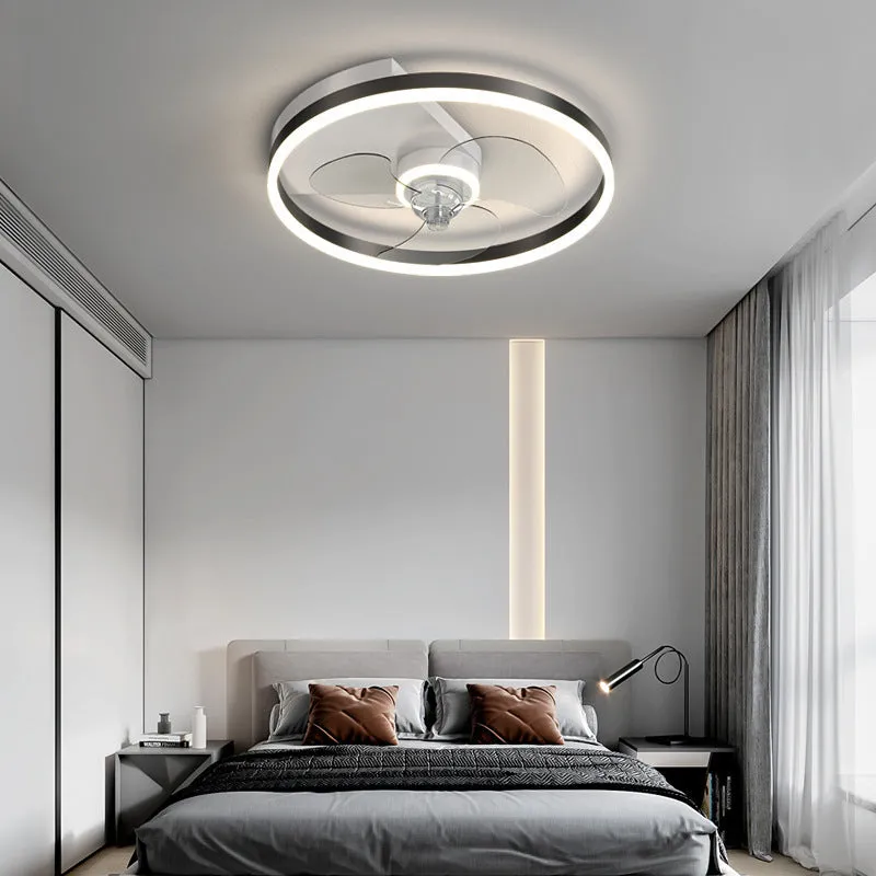Landi simple modern Nordic style iron ceiling lamp with LED light for a children's bedroom.