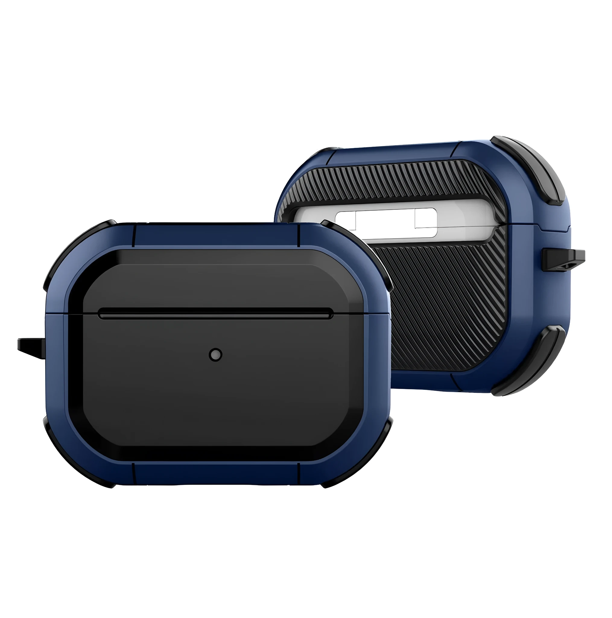 Flip-type camouflage protective case for AirPods Pro earbuds in multiple colour options.