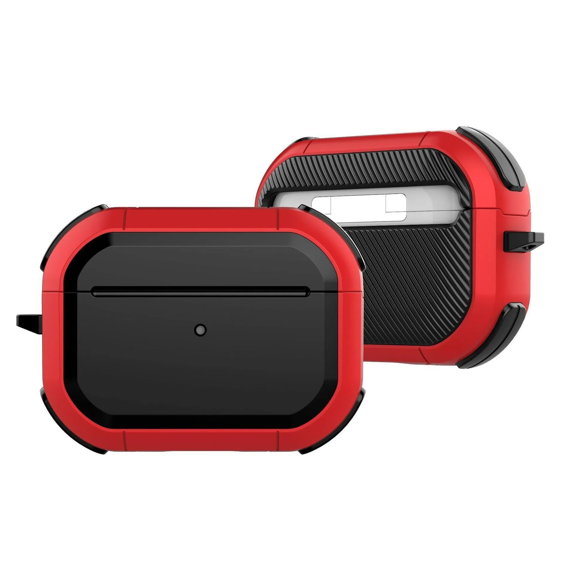 Flip-type camouflage protective case for AirPods Pro earbuds in multiple colour options.