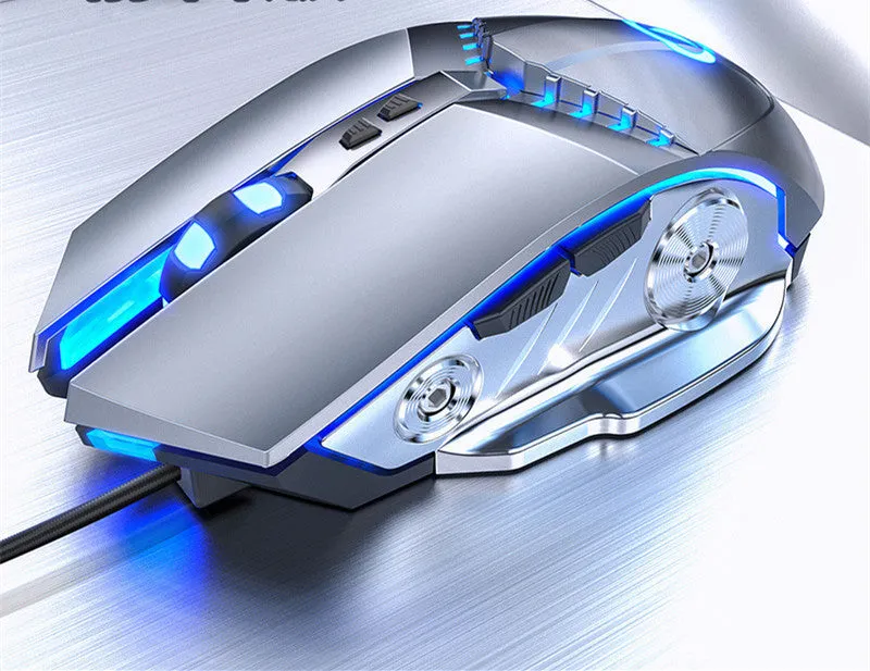 Silver Eagle G3Pro gaming mouse with USB cable and adjustable DPI controls