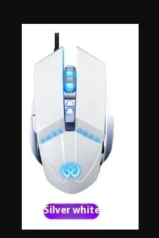 Silver Eagle G3Pro gaming mouse with USB cable and adjustable DPI controls