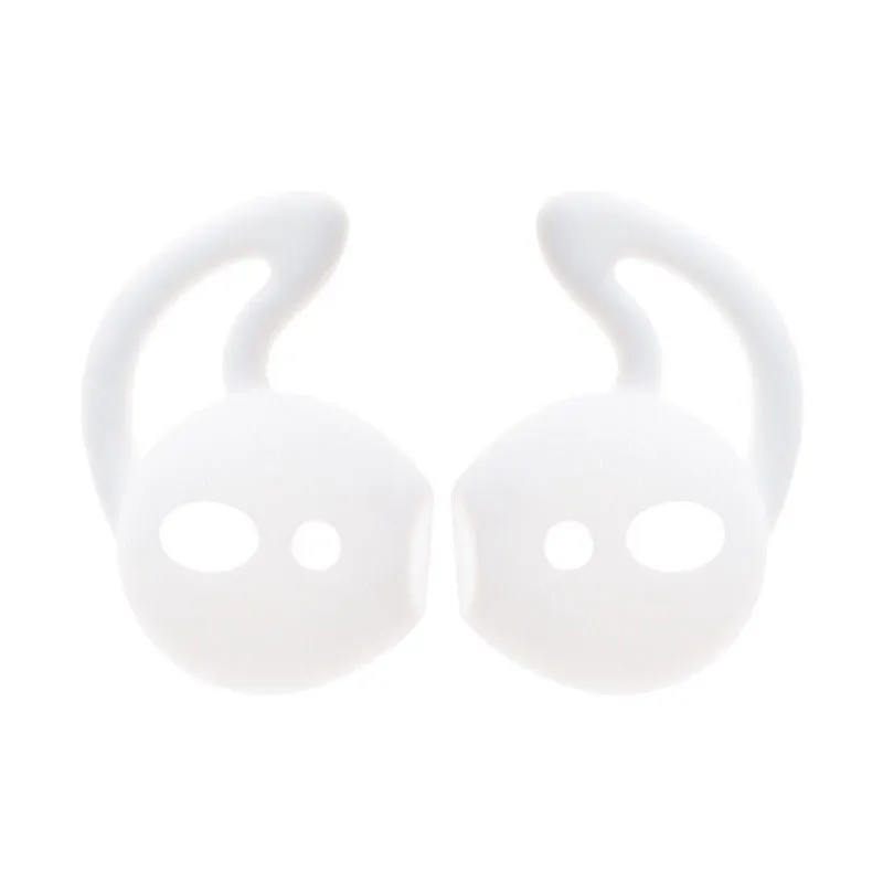Silicone ear tips for Apple AirPods in five colours: black, blue, red, transparent, white