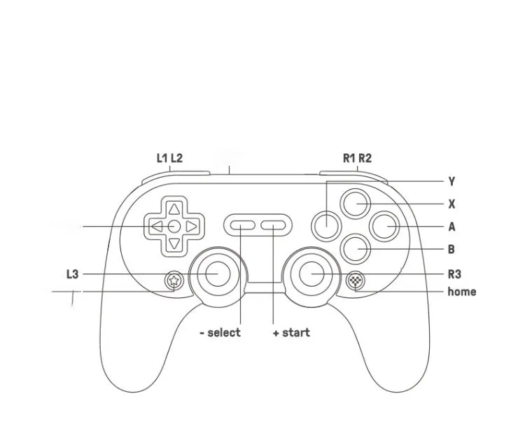 Wireless Bluetooth gaming handle with six-axis motion control for Nintendo Switch, PC, and mobile devices