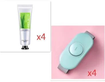 Wireless remote control waist massager in white colour with four large massage heads and USB cable.