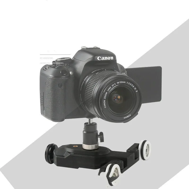 Wireless remote control smartphone slide rail with pan/tilt head on a table