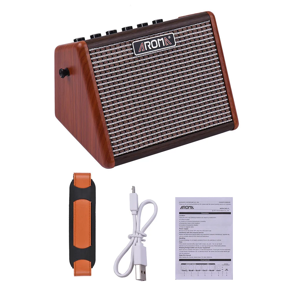 Anoma Acoustic Guitar portable Bluetooth speaker with wood shell and USB port