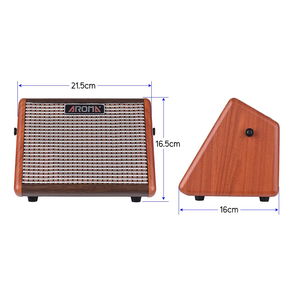 Anoma Acoustic Guitar portable Bluetooth speaker with wood shell and USB port