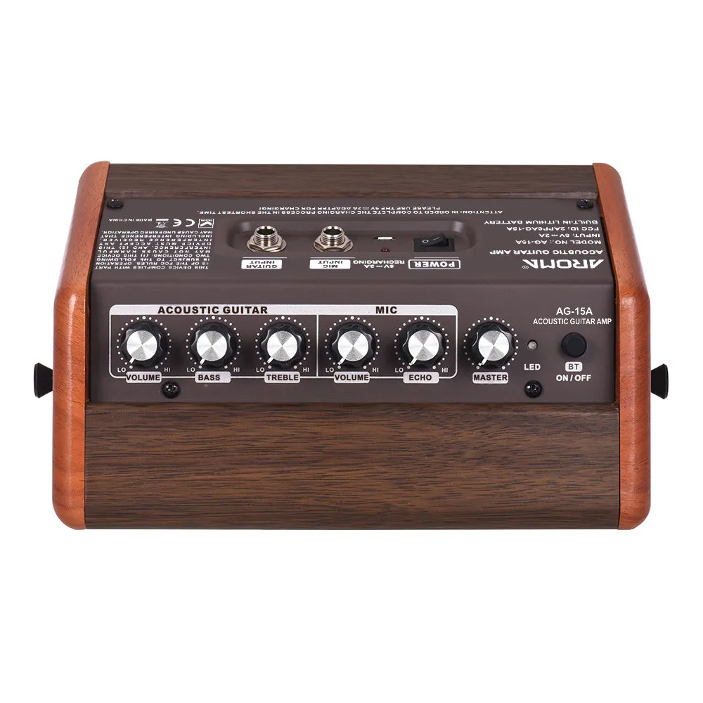 Anoma Acoustic Guitar portable Bluetooth speaker with wood shell and USB port