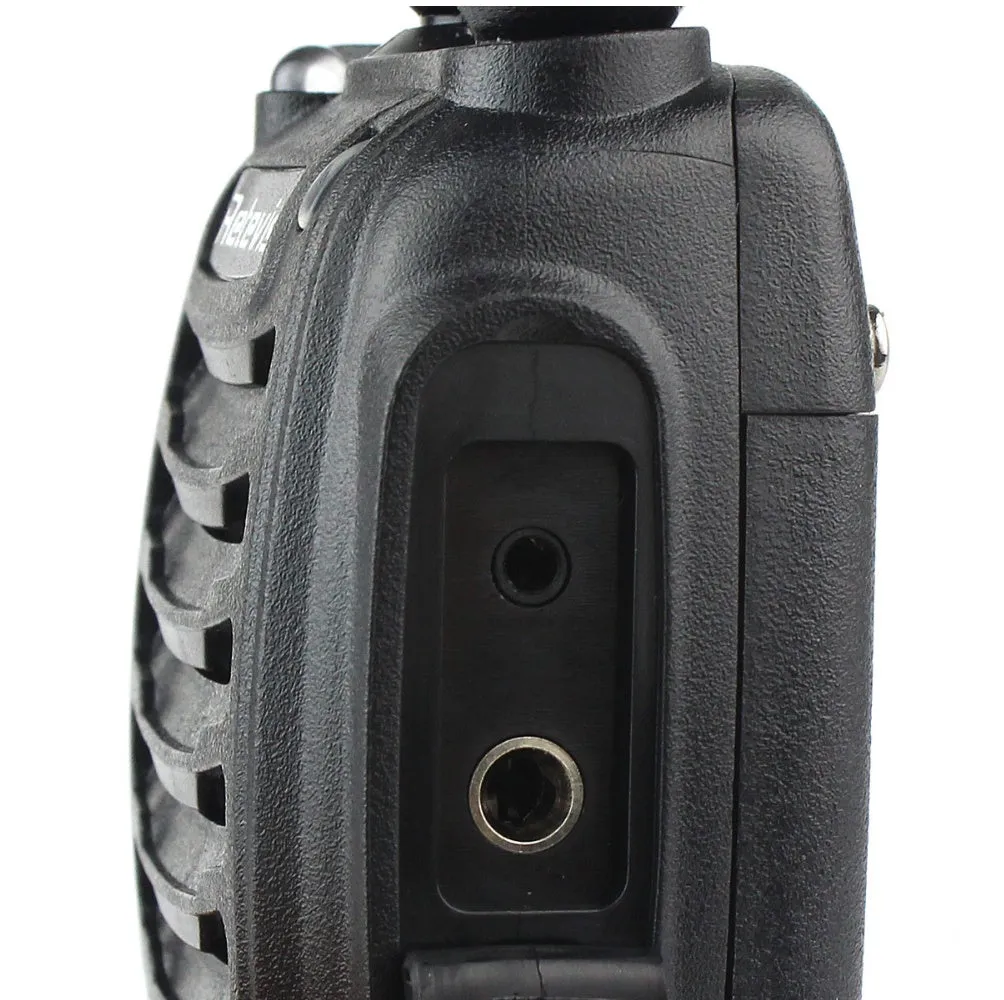 Black H777 single band UHF civil walkie talkie with antenna, 60x33x115mm size