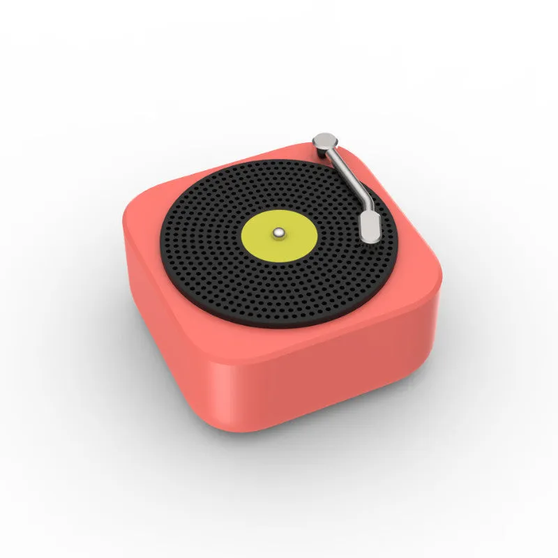 Wireless mini portable Bluetooth speaker in compact design with USB charging, available in blue, green, orange, white colours