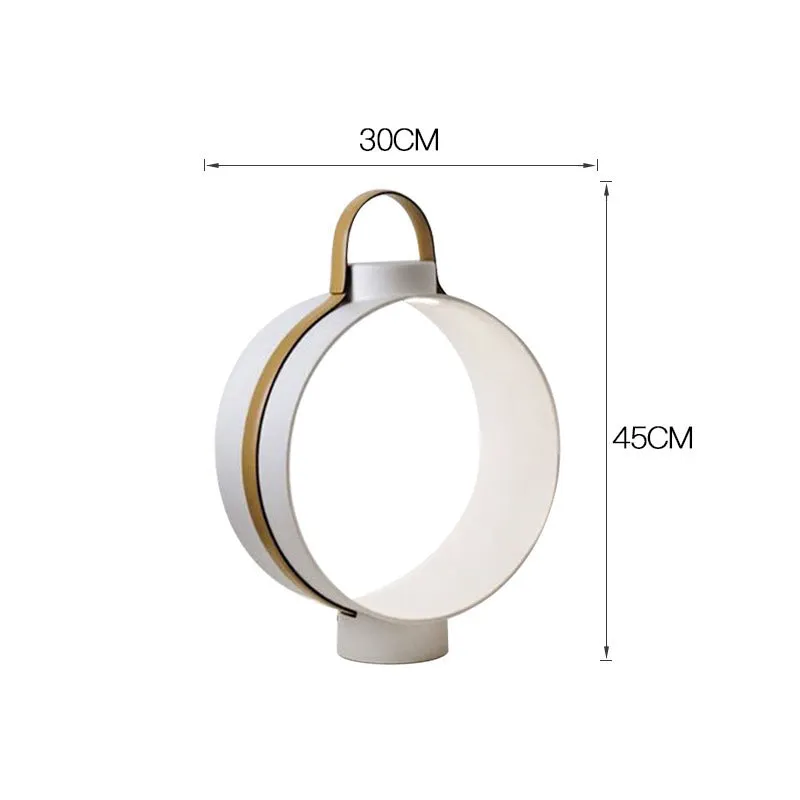 Modern minimalist Nordic table lamp metal holder 30x45cm white colour living room study