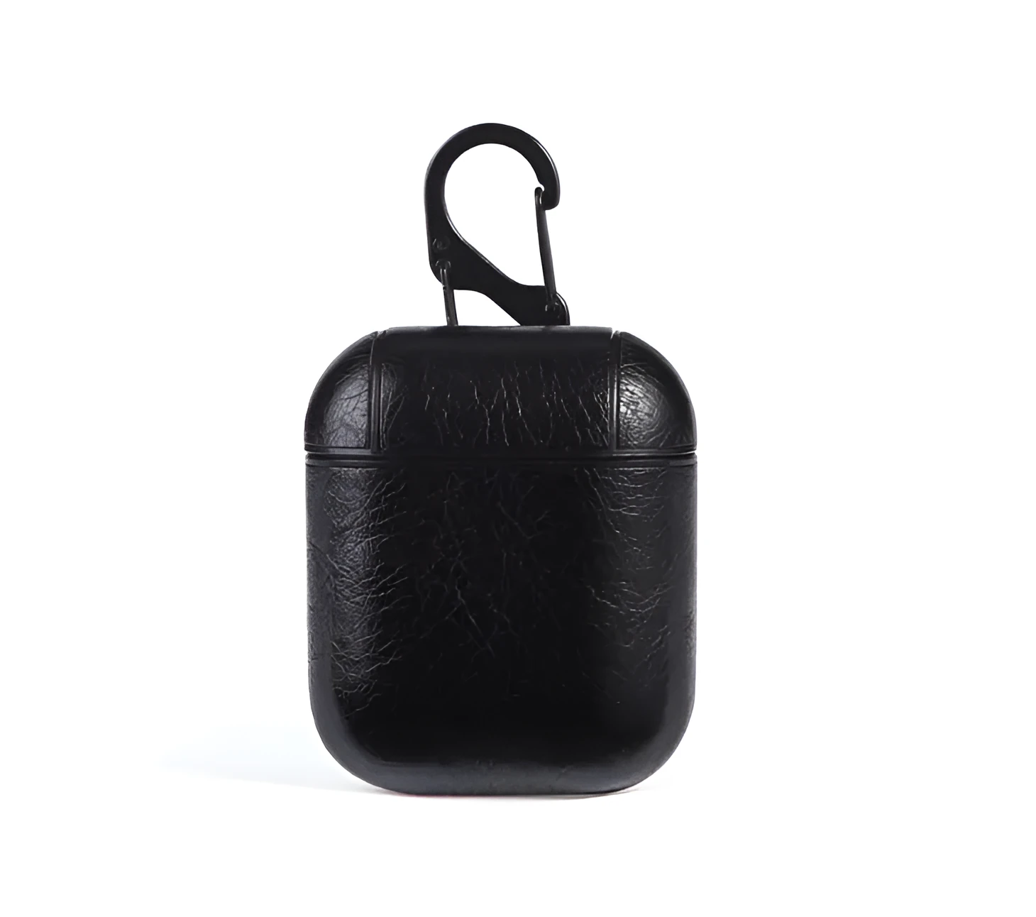 Genuine leather protective case for Apple Airpods charging box in black, brown, light brown, and red.