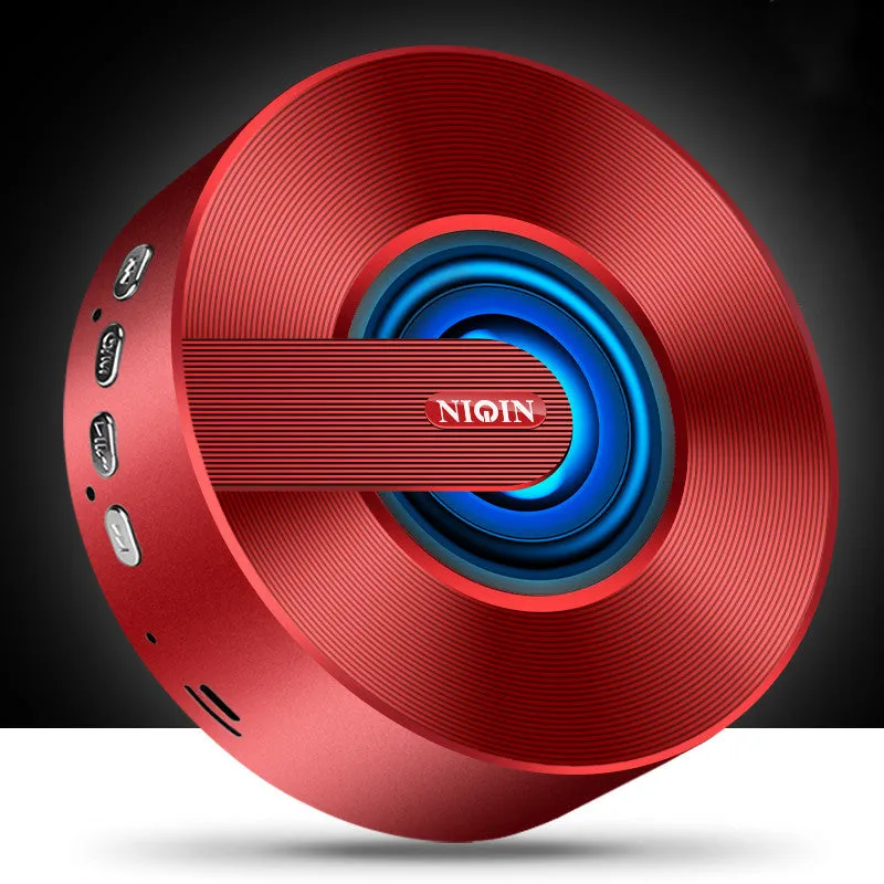 Liqin wireless speaker in black with compact design and 3.5mm audio jack
