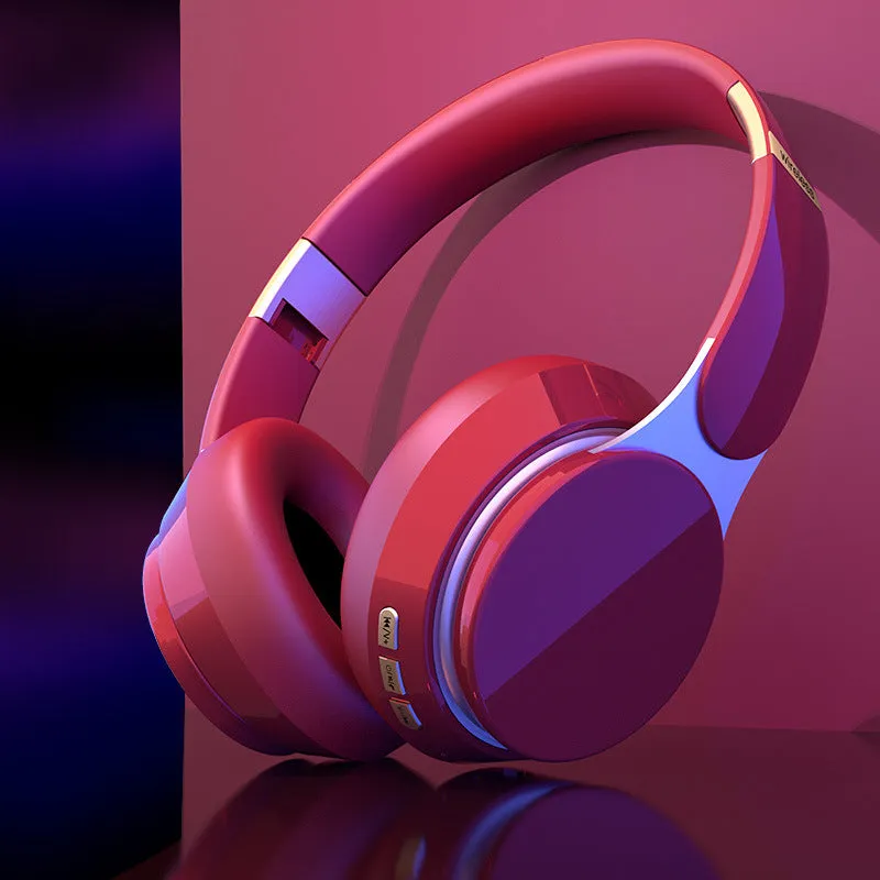 07S Bluetooth headset in Black, head-mounted with Bluetooth 5.0 and battery display, on a simple background