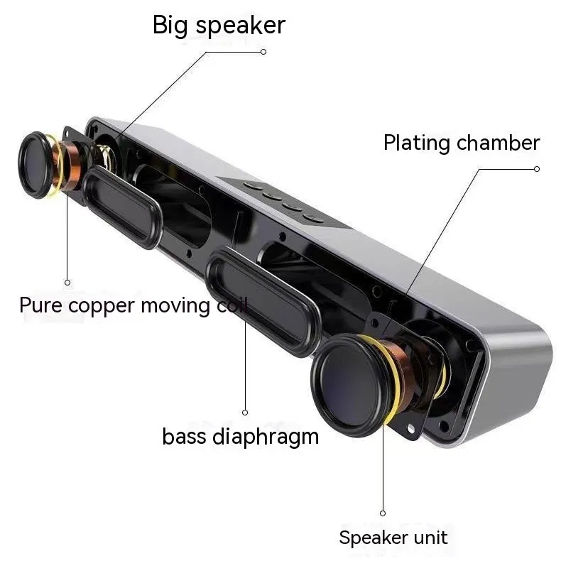 E91 Colourful Bluetooth Speaker with Light in black, portable design with USB power and built-in controls