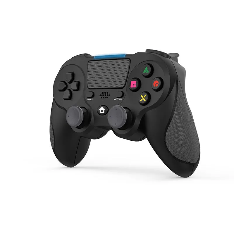 PS4 wireless gamepad in blue colour with ABS construction and vibration function