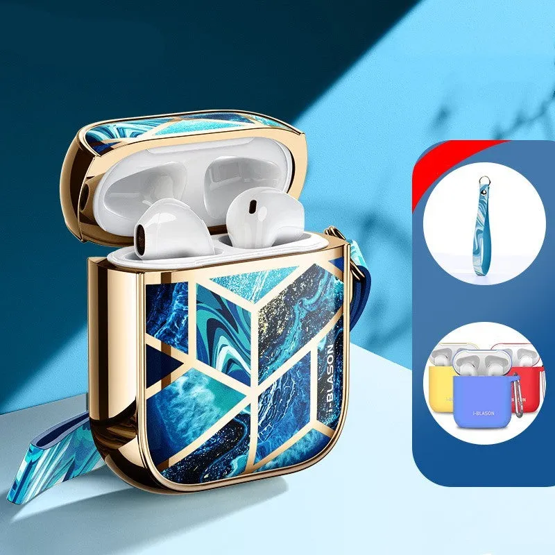 i-Blason TPU protective sleeve for AirPods 1/2 with anti-loss hand strap in black