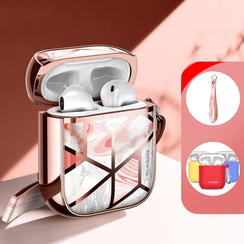 i-Blason TPU protective sleeve for AirPods 1/2 with anti-loss hand strap in black