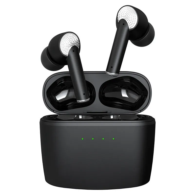 Wireless noise cancelling Bluetooth earbuds with in-ear design and 15m range
