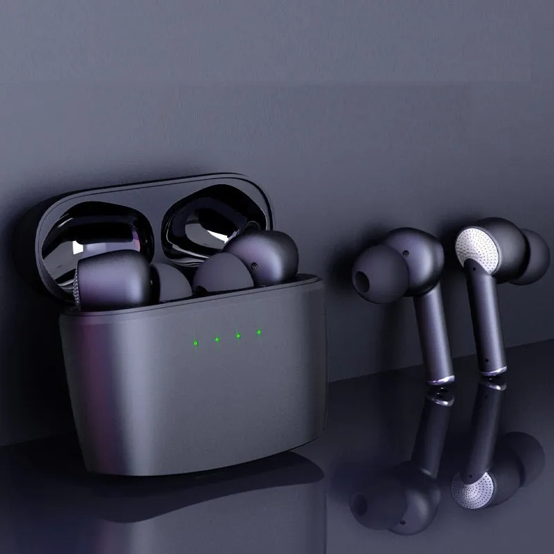 Wireless noise cancelling Bluetooth earbuds with in-ear design and 15m range