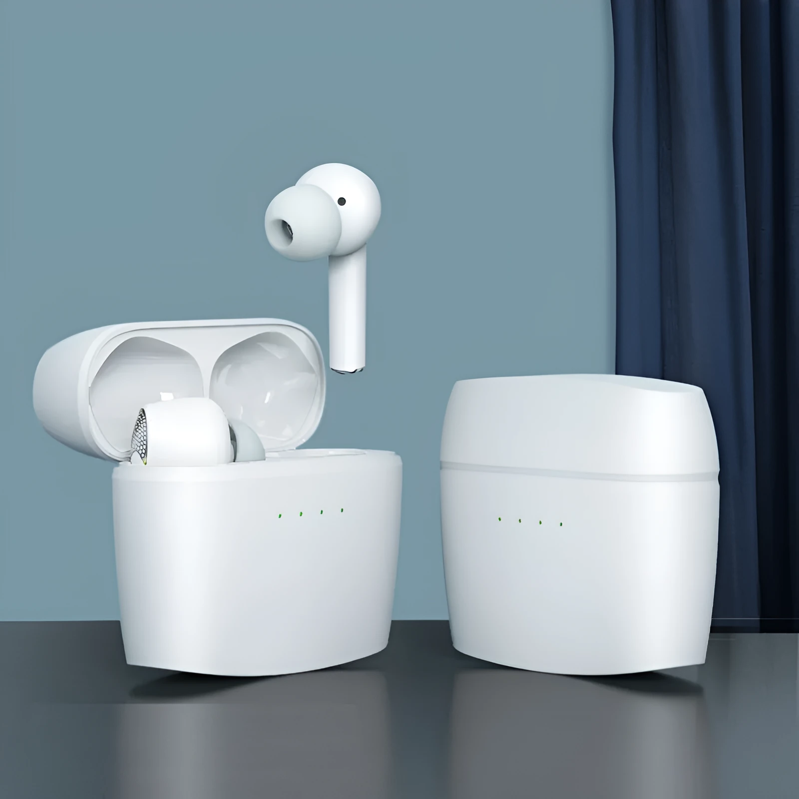 Wireless noise cancelling Bluetooth earbuds with in-ear design and 15m range