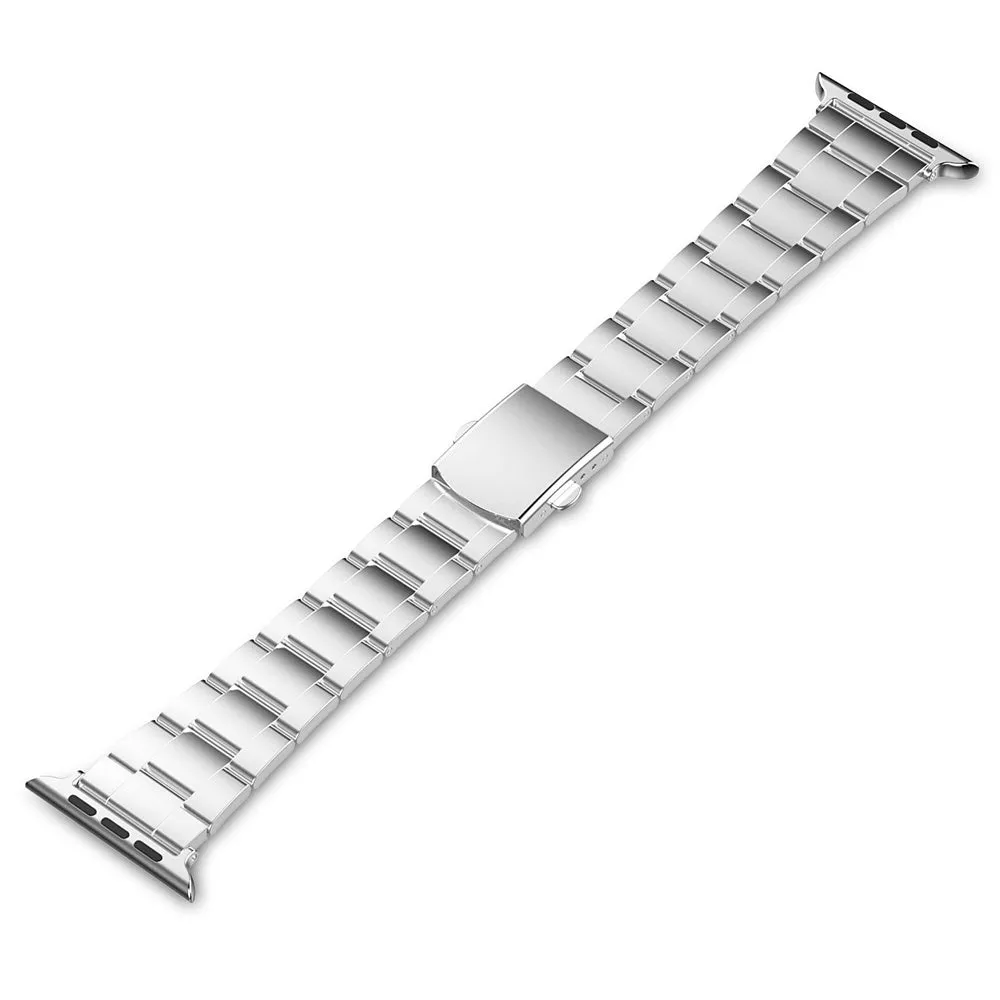 361L stainless steel three beads watch strap compatible with Apple Watch Series 1 and 2 in 38mm and 42mm sizes