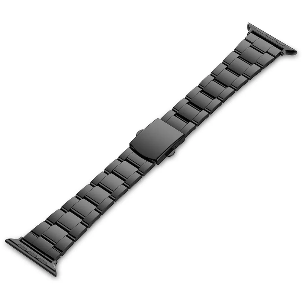 361L stainless steel three beads watch strap compatible with Apple Watch Series 1 and 2 in 38mm and 42mm sizes