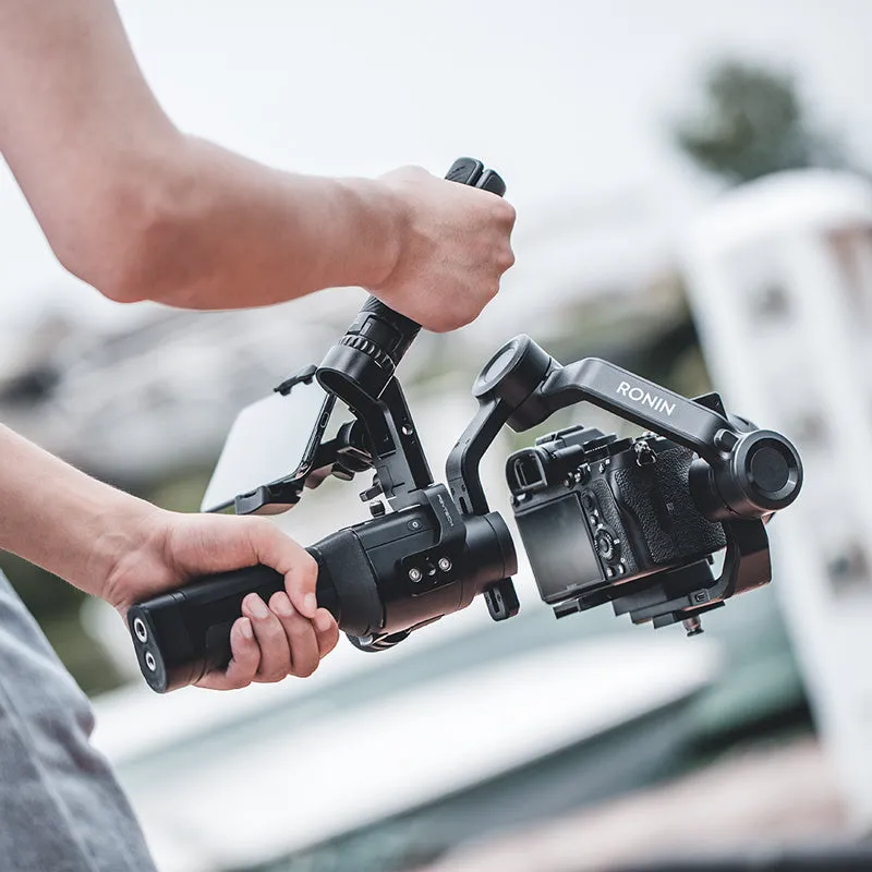 PGYTECH aluminium alloy pot holder accessory for DJI Ronin S and SC camera gimbals on a tripod.