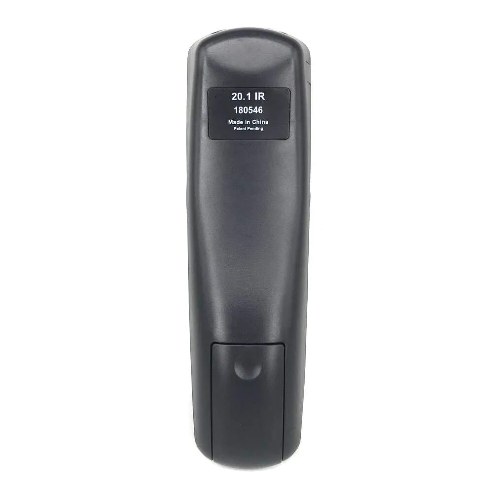 Black flat universal remote control for DISH Network satellite receiver code 20.1