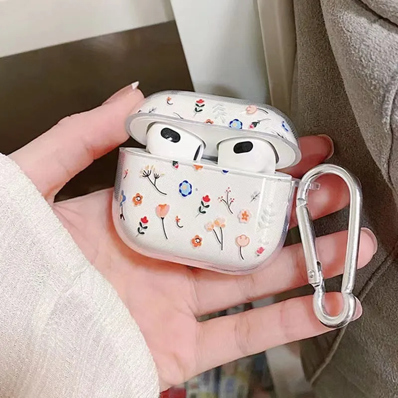 Personalized TPU soft shell earphone case for AirPods with graffiti smiley face design