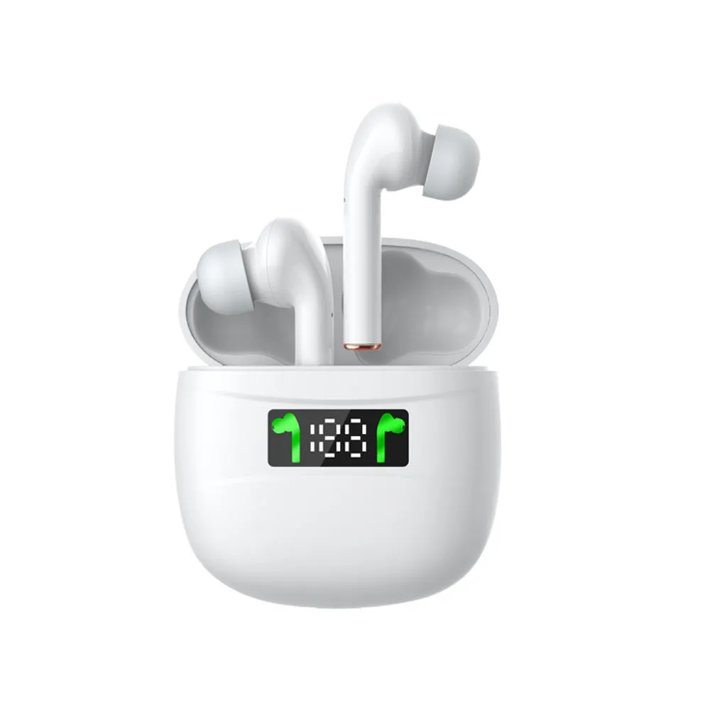 Bluetooth headset sports earphone with earplug style bilateral stereo Black or White