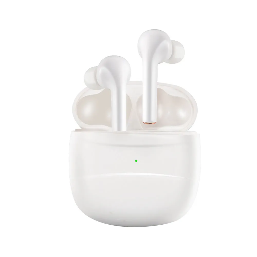 Bluetooth headset sports earphone with earplug style bilateral stereo Black or White
