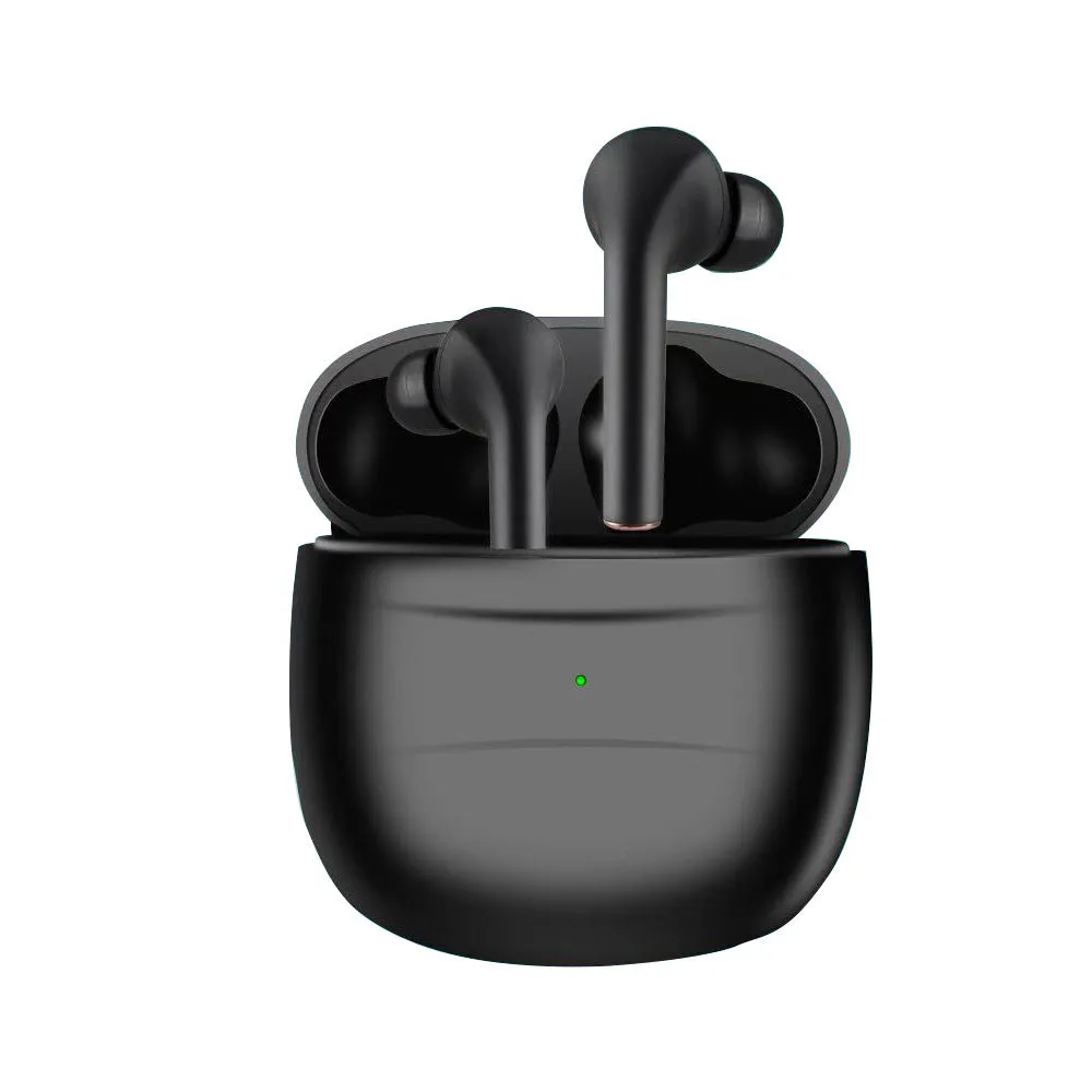 Bluetooth headset sports earphone with earplug style bilateral stereo Black or White