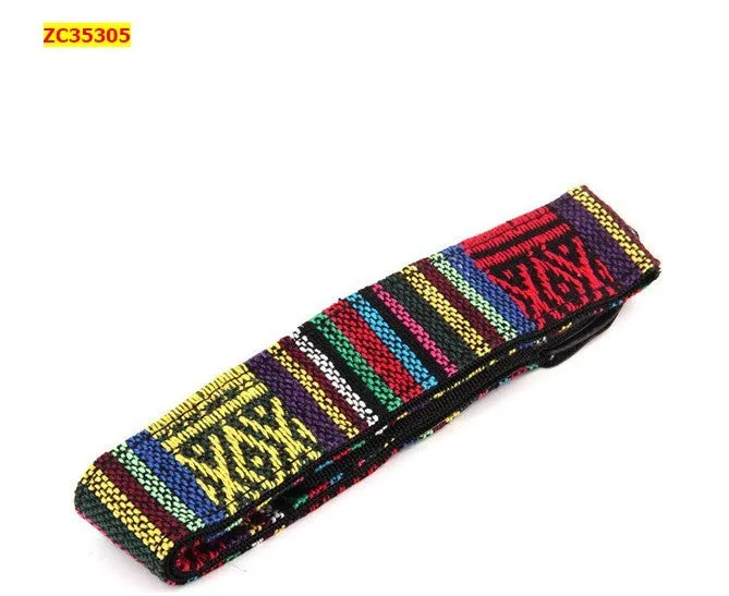 Ibiza Geometric Camera Strap with geometric pattern, adjustable length, available in multiple colours.