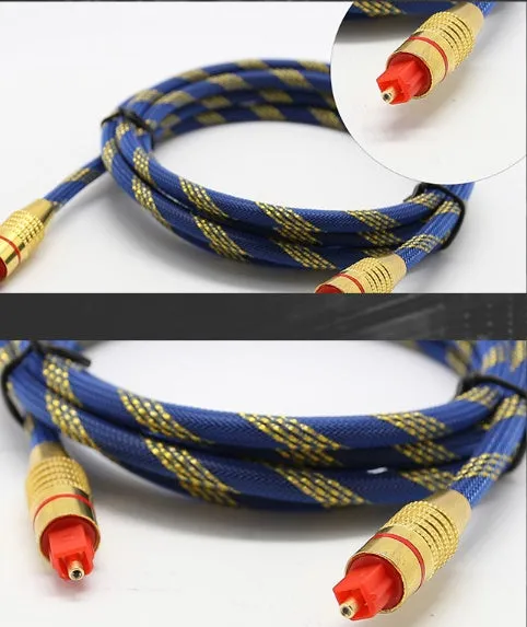 6.0mm PVC sheath audio optical fibre cable in black, multiple lengths available for digital audio connection