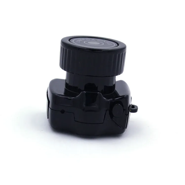 HD compact body camera in black with Mini 8 Pin USB port and Micro SD card slot