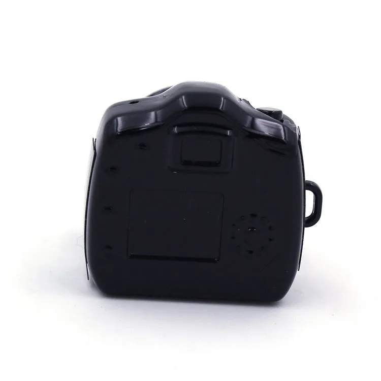 HD compact body camera in black with Mini 8 Pin USB port and Micro SD card slot